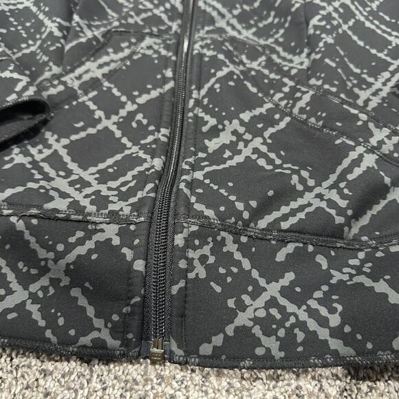 Columbia Women's Sweet Slope Softshell Jacket Full Zip Hoodie Black Gray, Medium - Picture 6 of 9